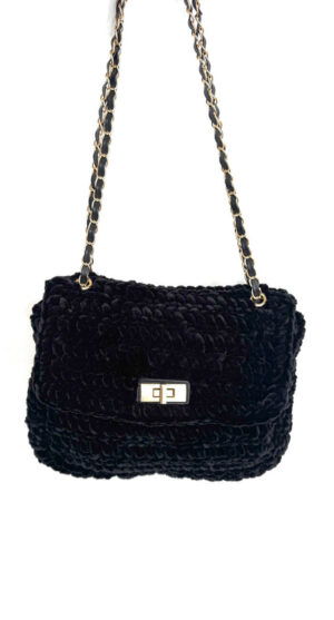 Bolso Terciopelo Negro