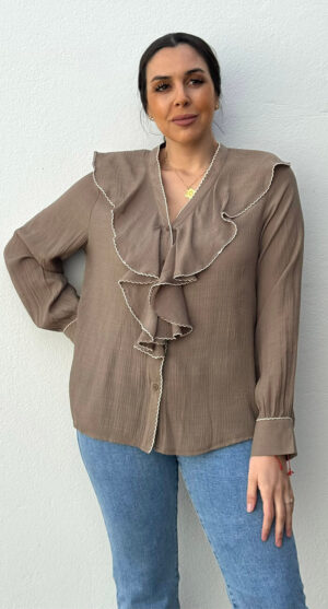 BLUSA PORTIL CAQUI