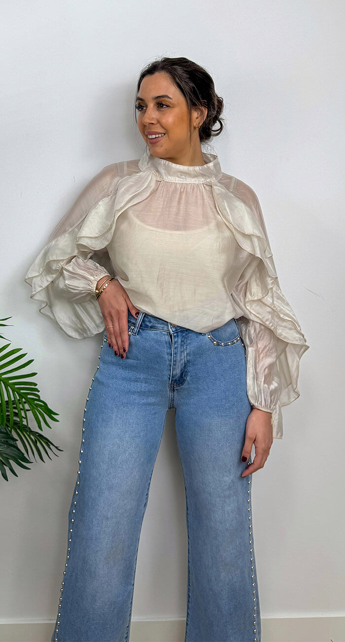 Pantalón Tejano Tachas