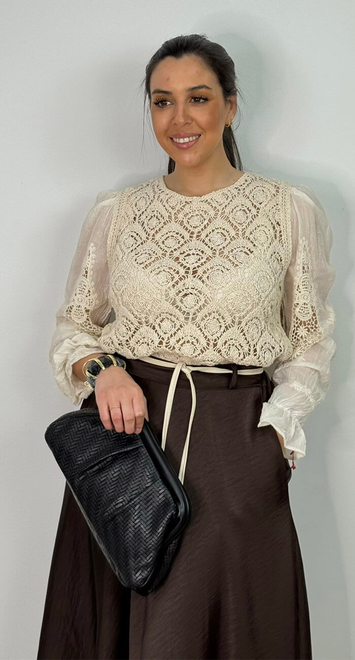 Falda Carlota Marrón