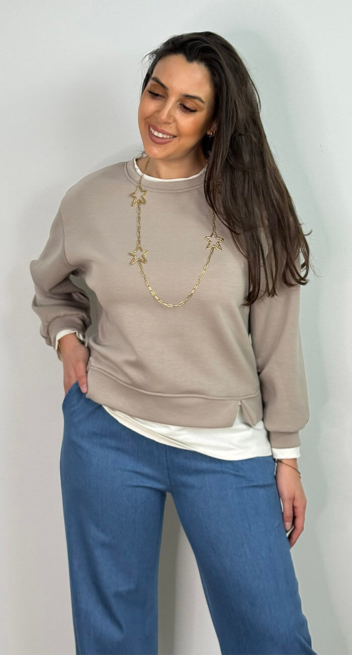 Sudadera Narcea Topo