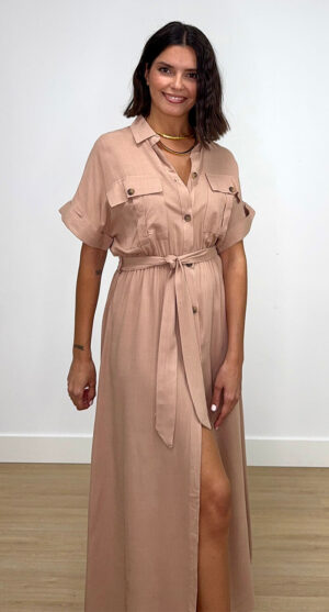 VESTIDO SIENA CAMEL