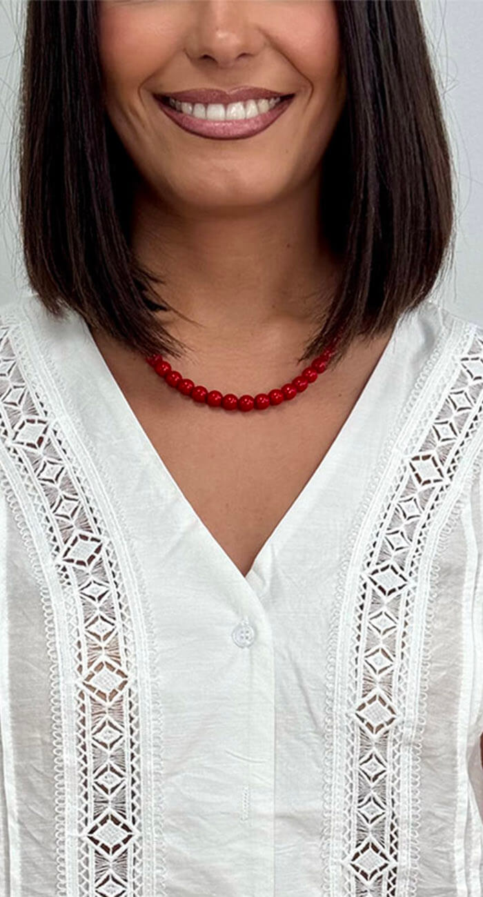 COLLAR DOHA ROJO