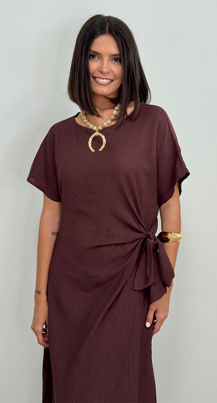 VESTIDO SAHARA CHOCOLATE