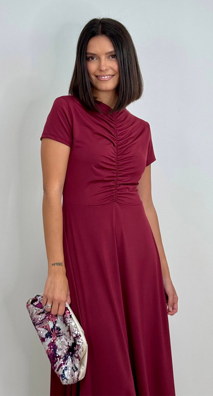 VESTIDO VIENA FRAMBUESA