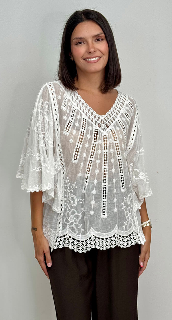 BLUSA VENECIA BLANCA