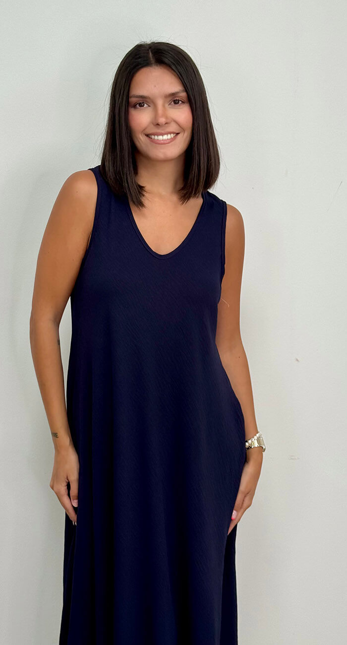 VESTIDO FORMENTERA MARINO