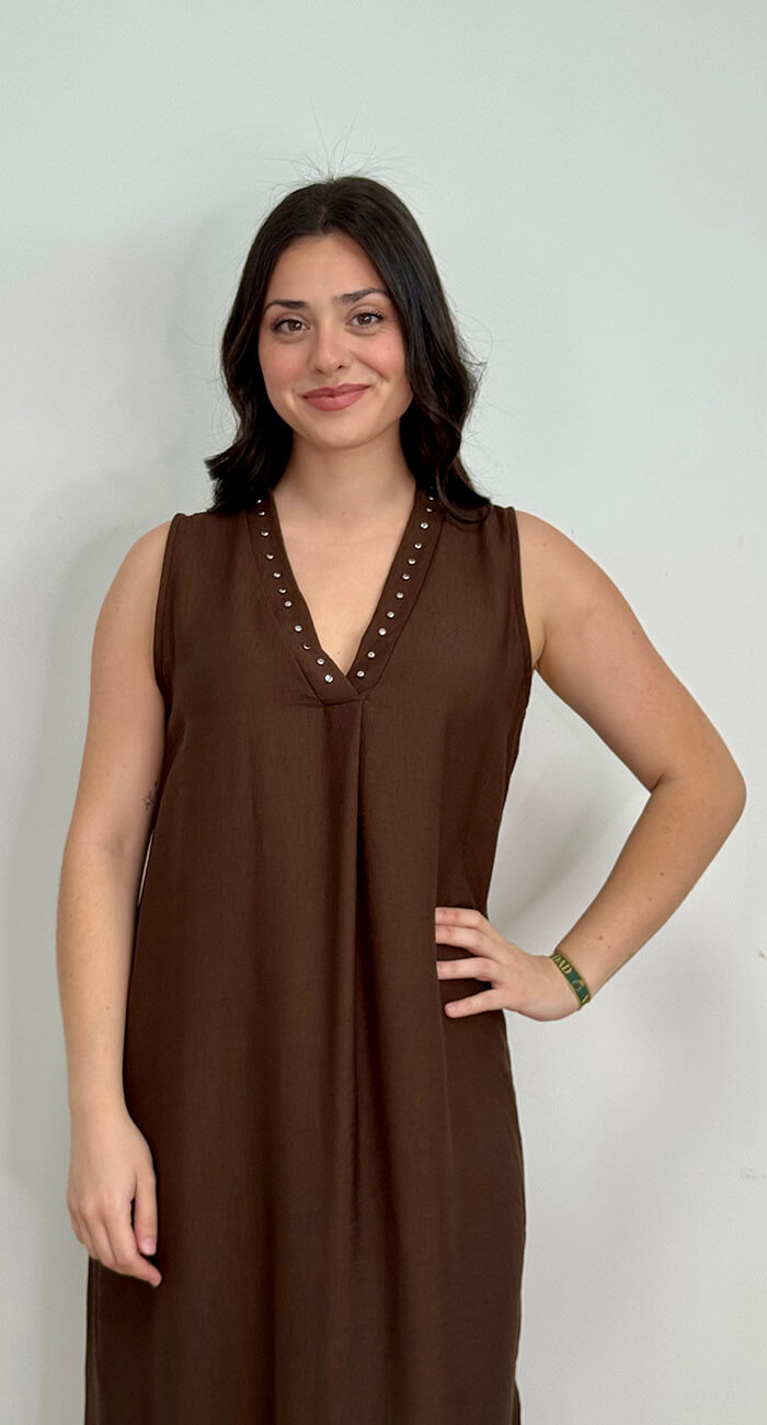 VESTIDO CALA CHOCOLATE