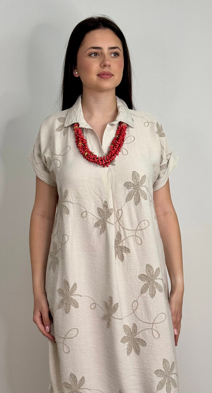 VESTIDO CAPELA BEIGE