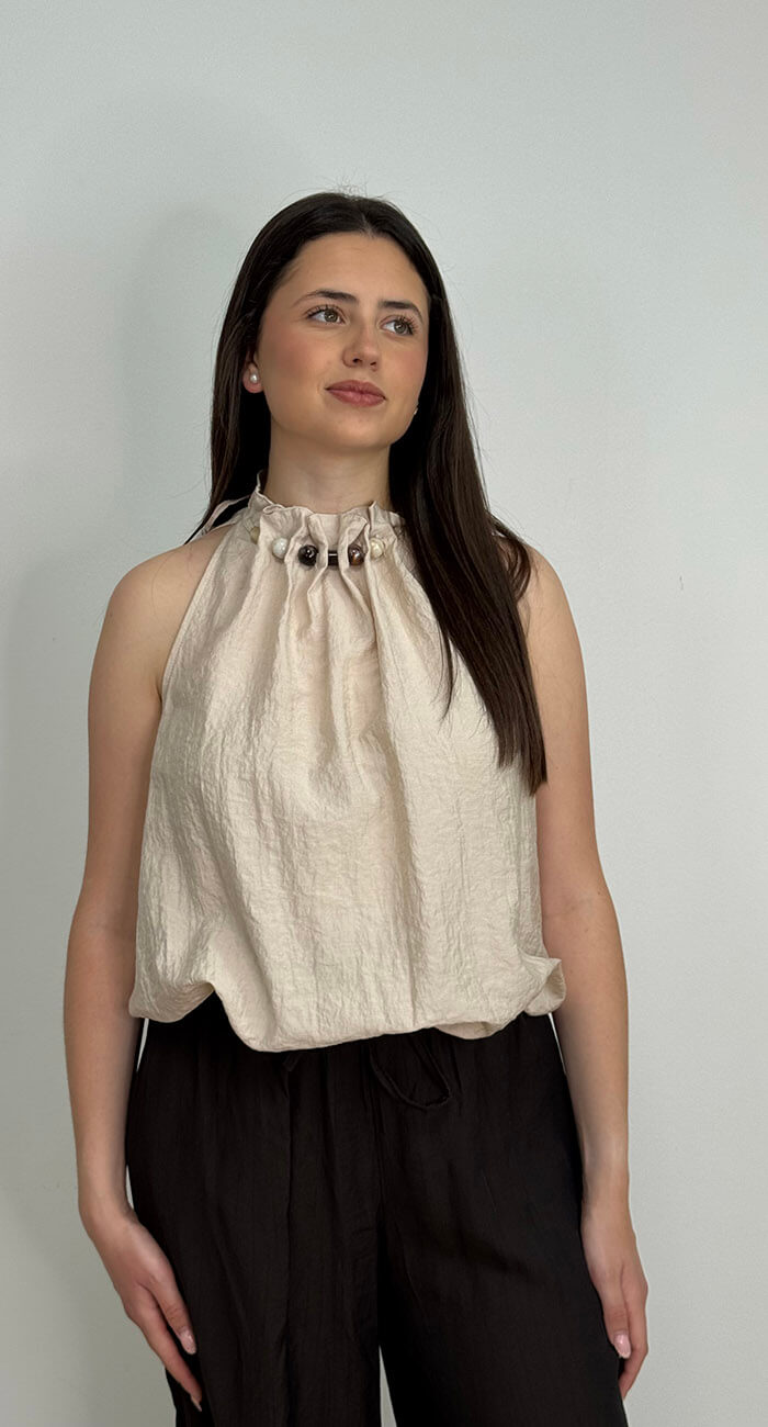 TOP VIOLETA BEIGE