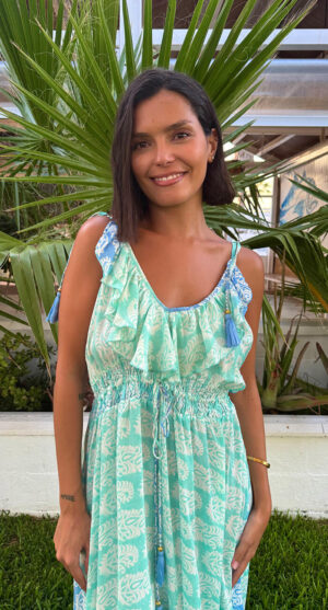 VESTIDO MIMOSA VERDE AGUA