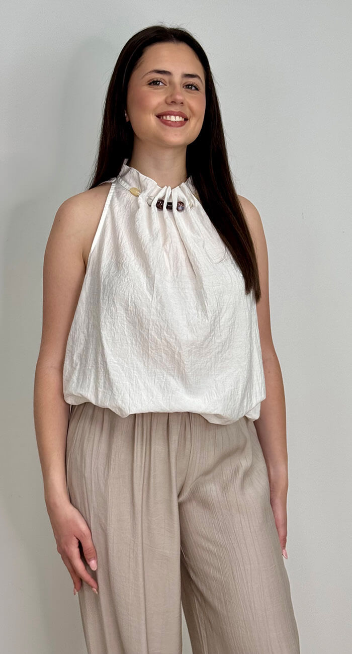 TOP VIOLETA BLANCO