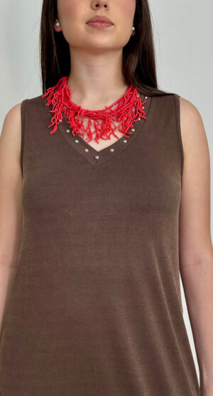COLLAR INDRA CORAL