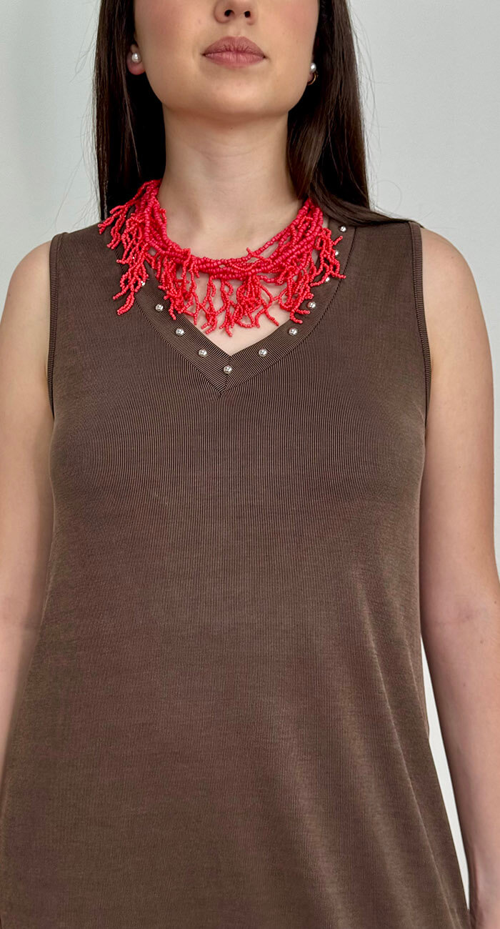COLLAR INDRA CORAL