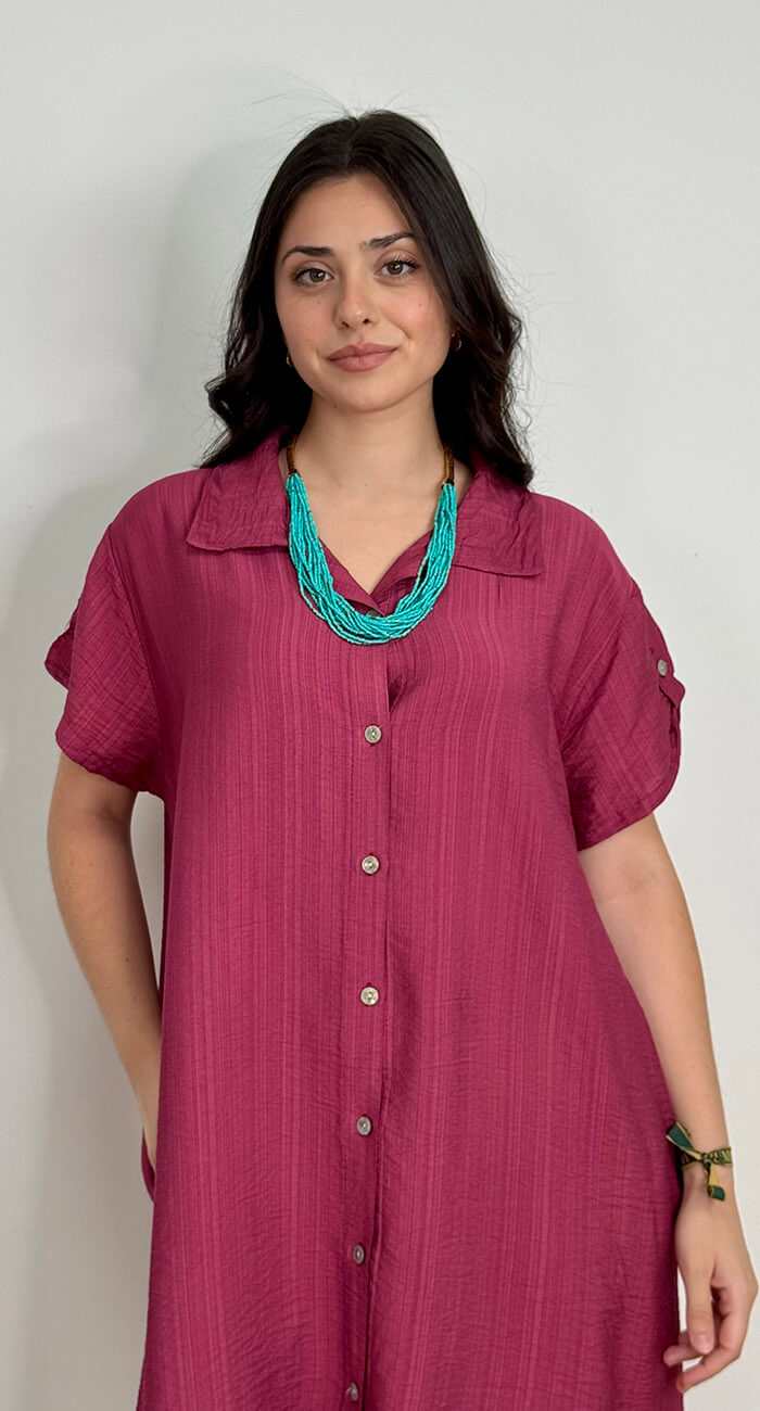 VESTIDO JÁVEA FRAMBUESA