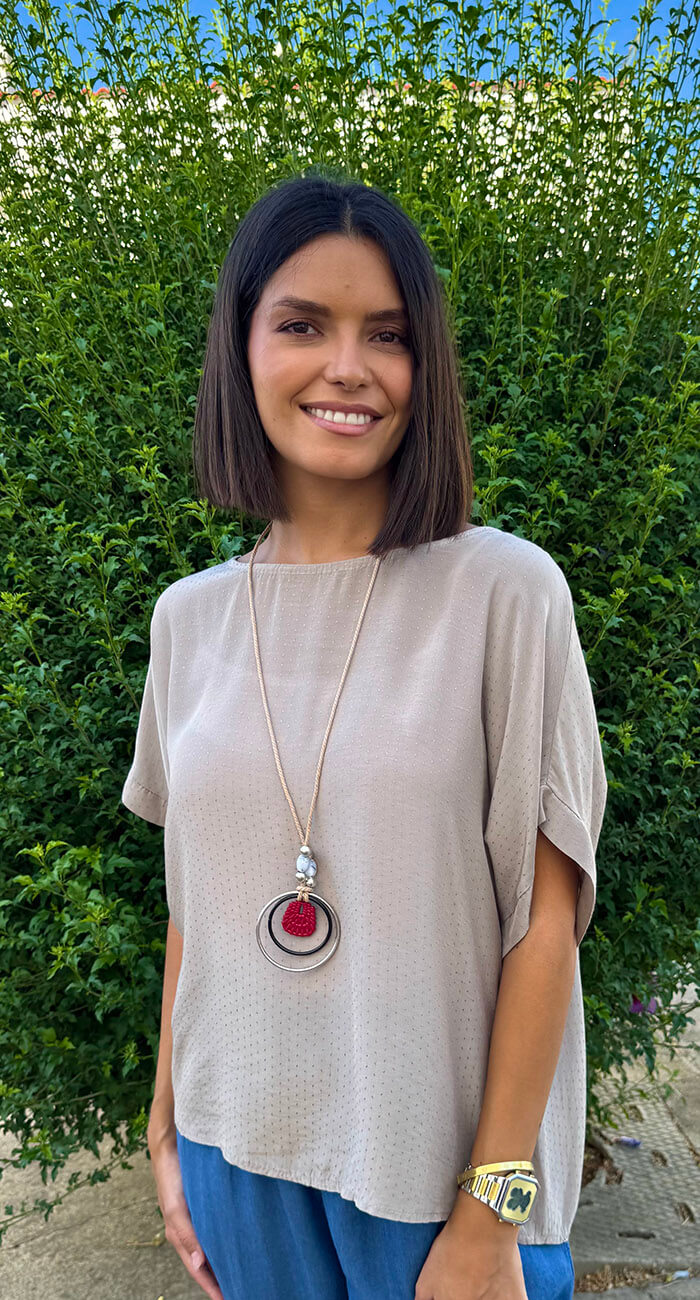 BLUSA MAGNOLIA TOPO