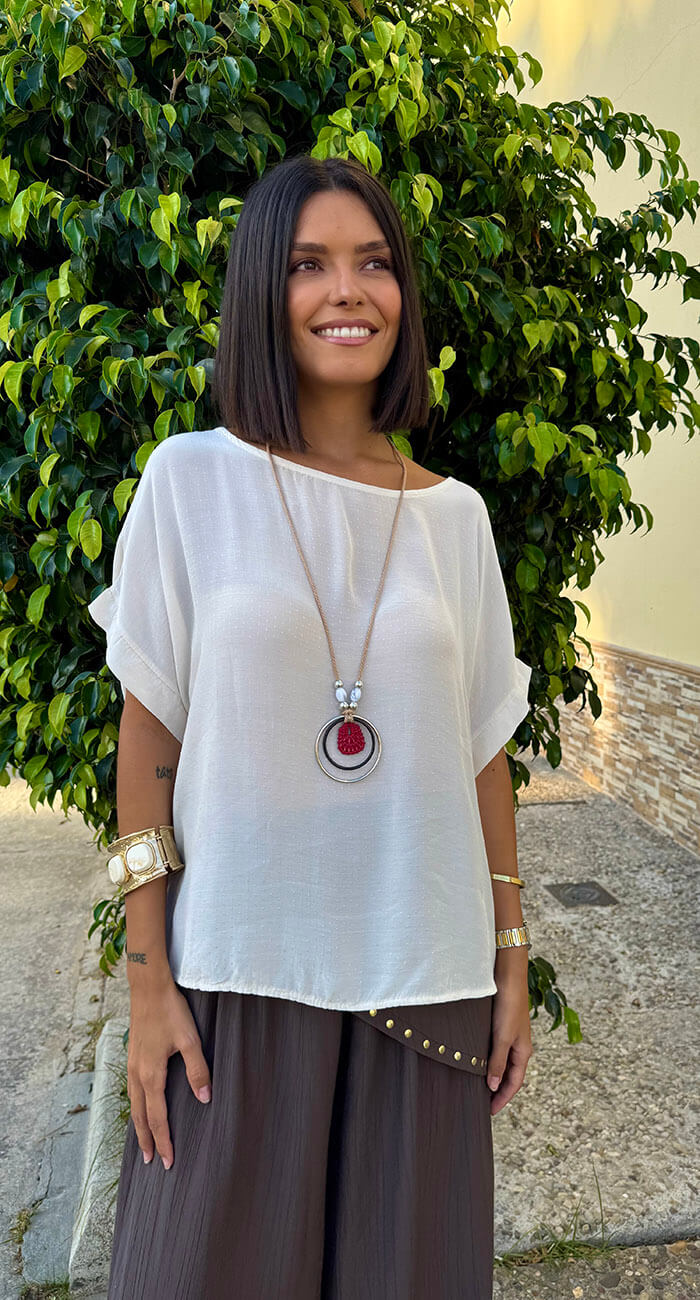 BLUSA MAGNOLIA CRUDO