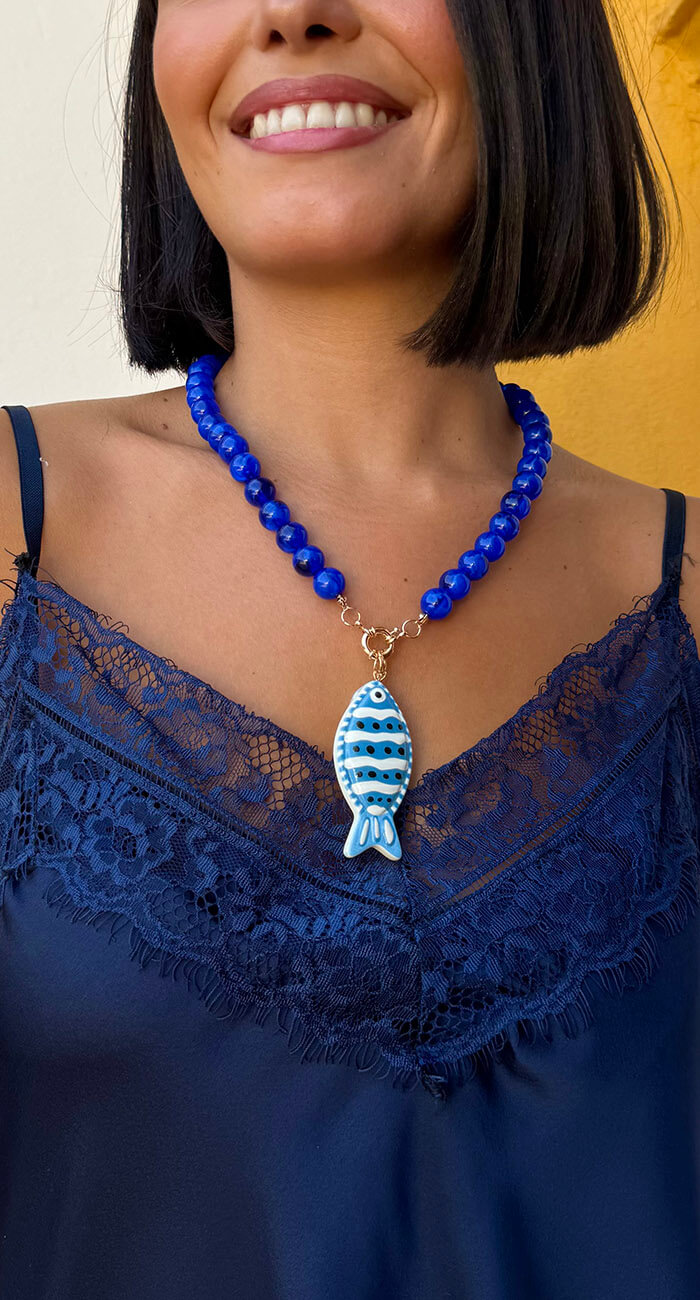 COLLAR PEZ AZUL