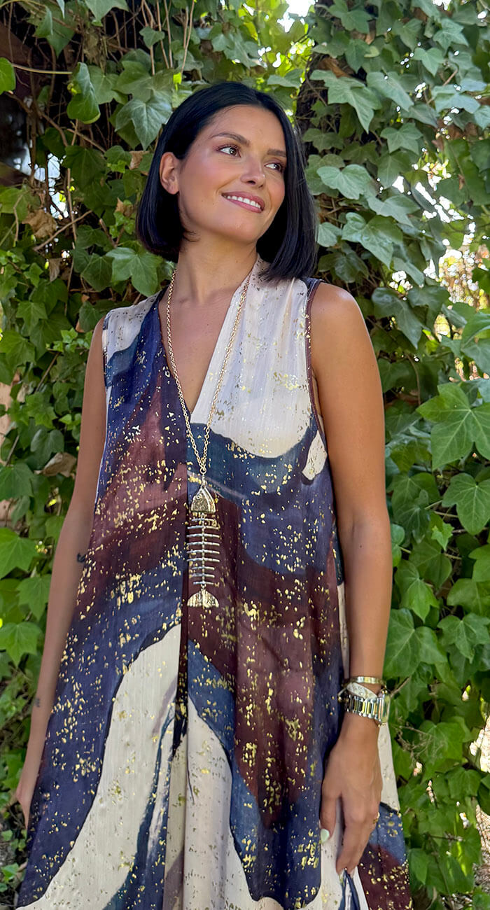 VESTIDO NORUEGA AZUL