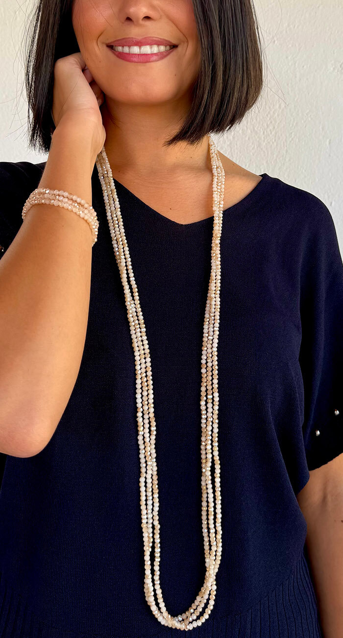COLLAR Y PULSERA GIA NUDE