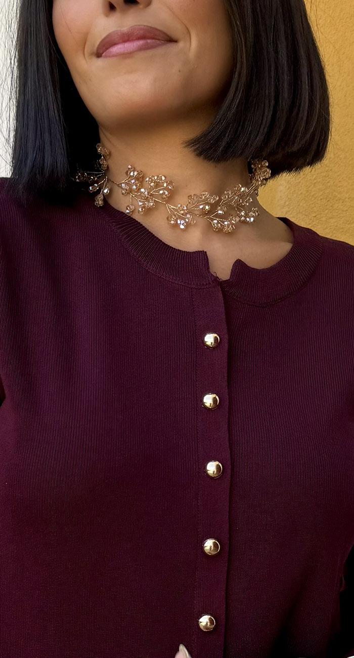 CHOCKER FANTASÍA DORADO
