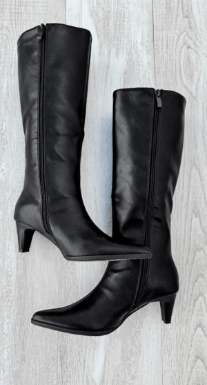 BOTA ALTA POLIPIEL NEGRO