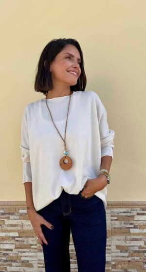 JERSEY NERA BEIGE