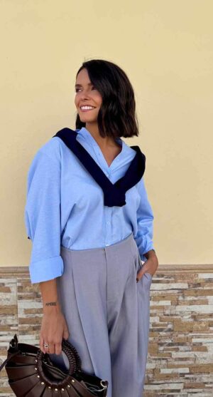CAMISA CELESTE CLEMENCE