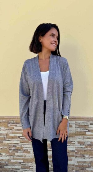 CÁRDIGAN RAFAELA GRIS
