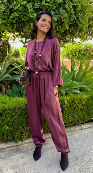 PANTALÓN CERVERA BURDEOS