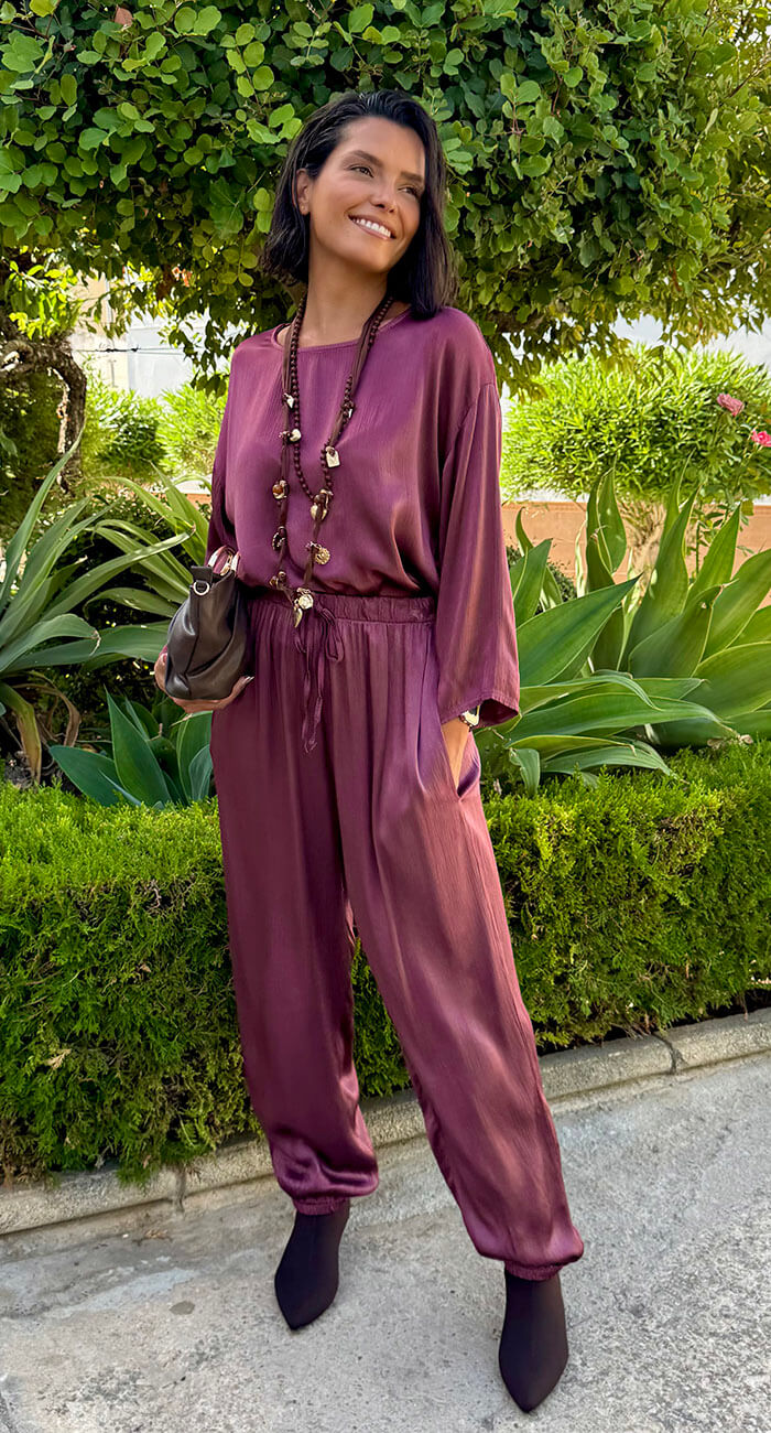 PANTALÓN CERVERA BURDEOS