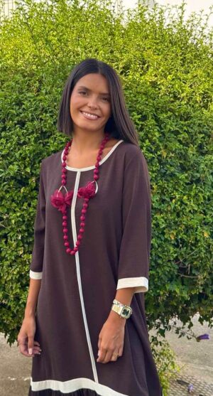 VESTIDO YECLA CHOCOLATE