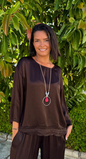 BLUSA CERVERA CHOCOLATE