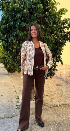 TEJANO WIDE LEG MARRÓN