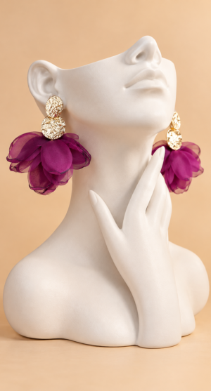 PENDIENTES JASMINE BUGANVILLA