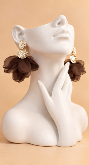 PENDIENTES JASMINE CHOCOLATE