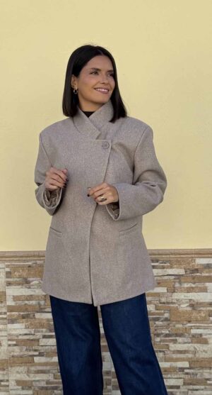 BLAZER PAÑO ÁMBAR BEIGE